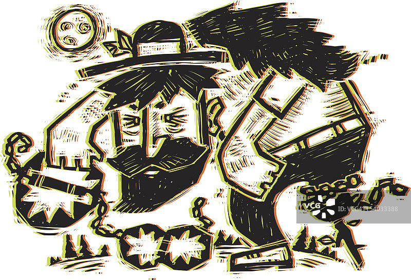 毛皮猎人图片素材