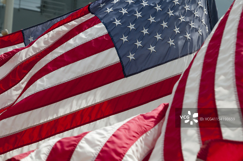 美国国旗群图片素材