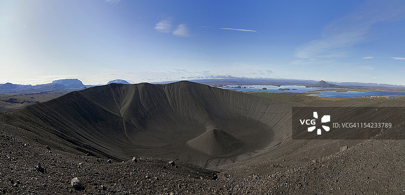 Hverfjall火山/层状火山坑图片素材