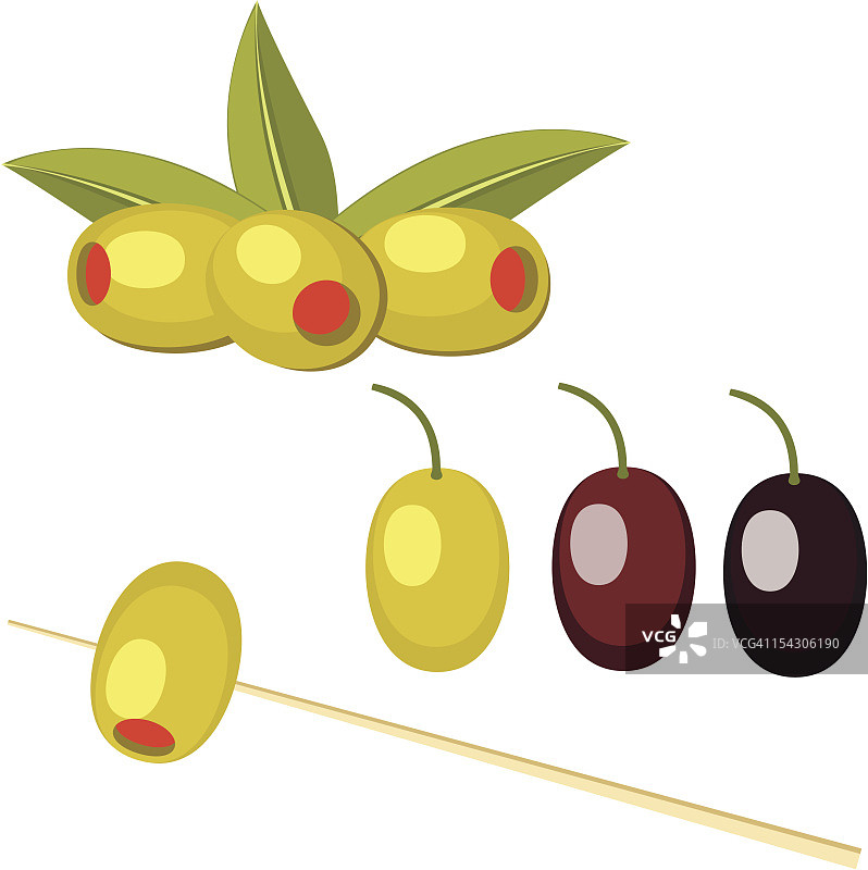 橄榄矢量素材图片素材