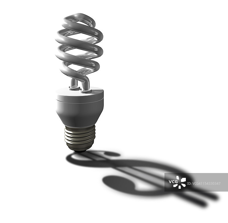 带有美元符号的白炽灯图片素材