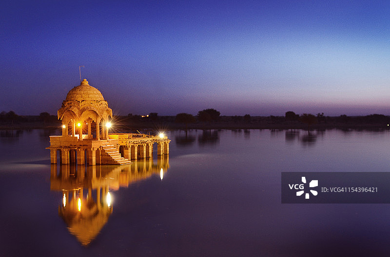 贾沙梅尔的加迪萨加尔湖图片素材