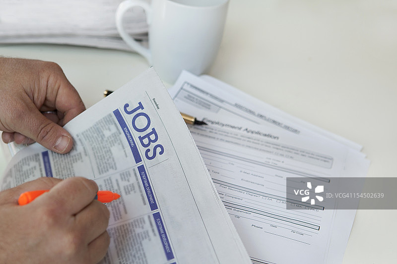 男子找工作图片素材