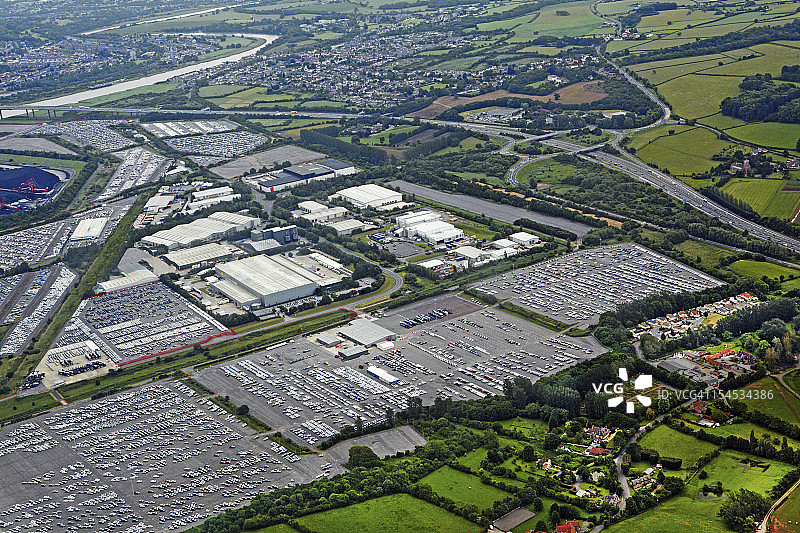 埃文茅斯的鸟瞰图图片素材