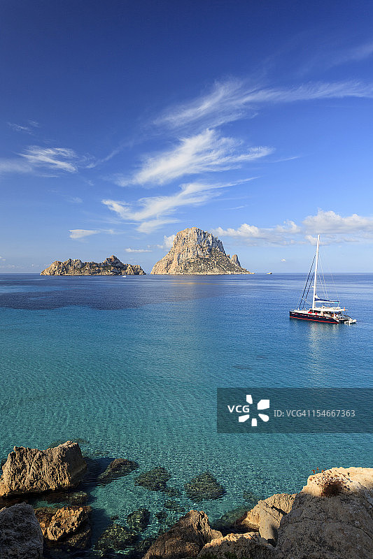 西班牙伊维萨岛霍特海滩图片素材