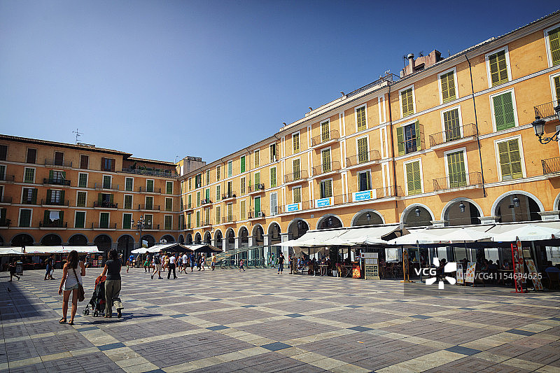 西班牙马略卡岛帕尔马：马约尔广场图片素材