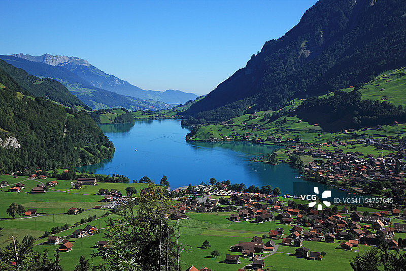 瑞士龙疆湖图片素材