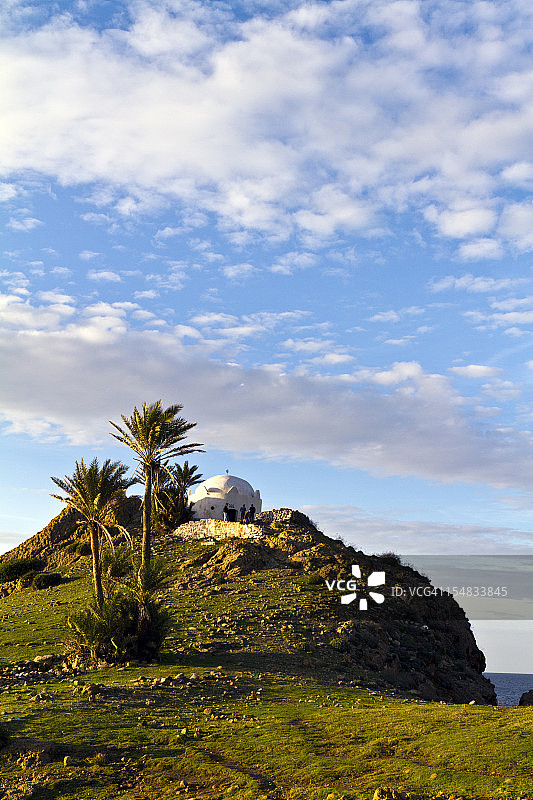 阿尔及利亚安纳巴海岸穆斯林圣徒墓图片素材