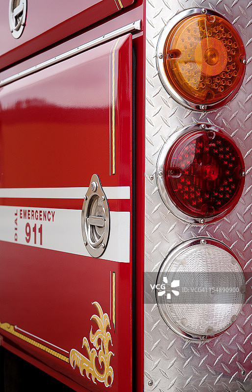 消防车细节图片素材