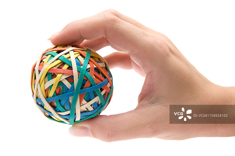 手持橡胶球图片素材