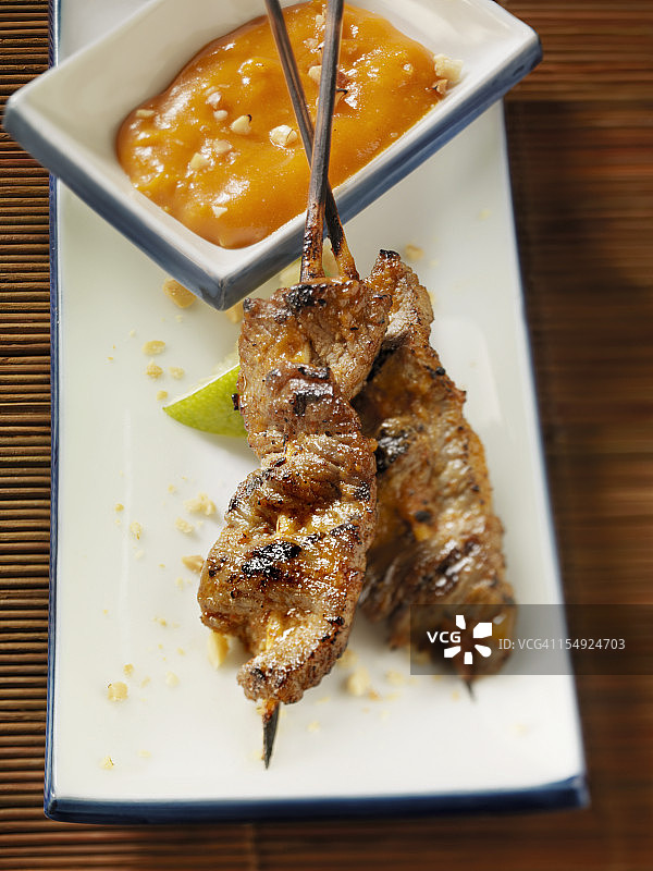 牛肉沙爹图片素材