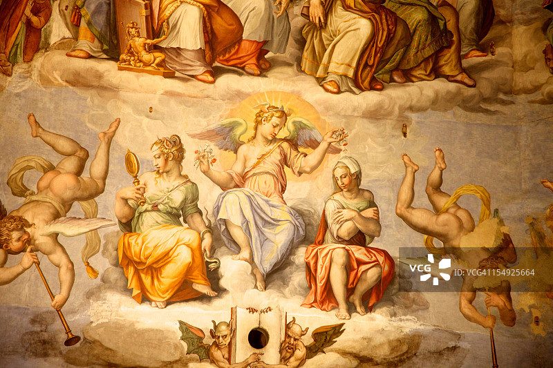 布鲁内莱斯基穹顶，意大利佛罗伦萨大教堂图片素材