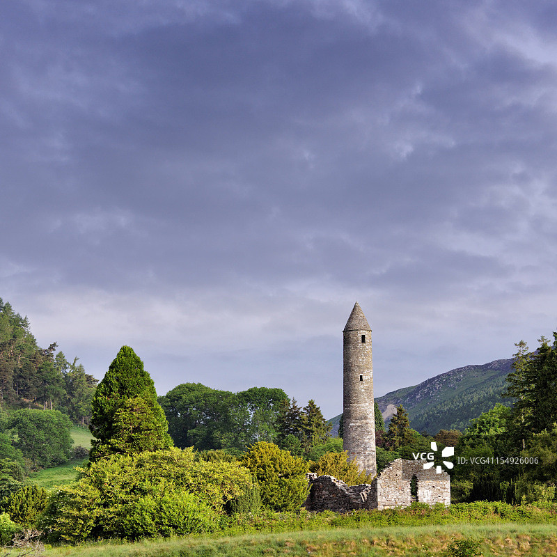 古老的圆形塔楼图片素材