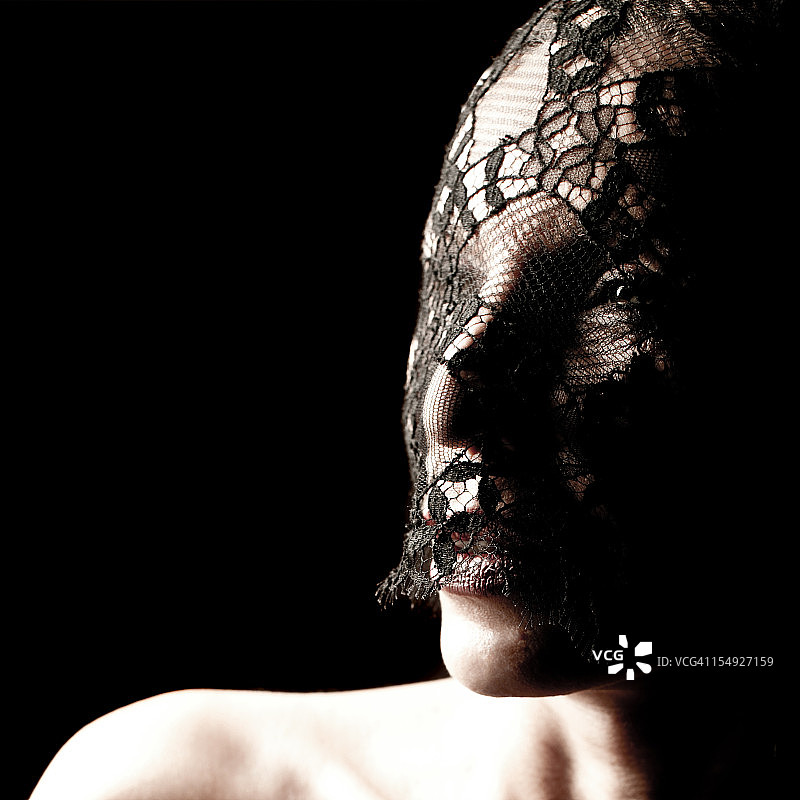 神秘女子图片素材