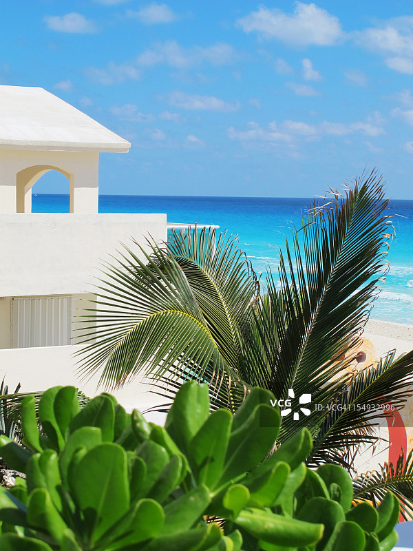 墨西哥坎昆美丽海滩图片素材