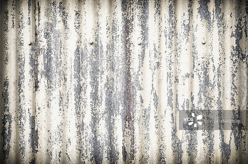 损坏的波纹金属表面背景图片素材