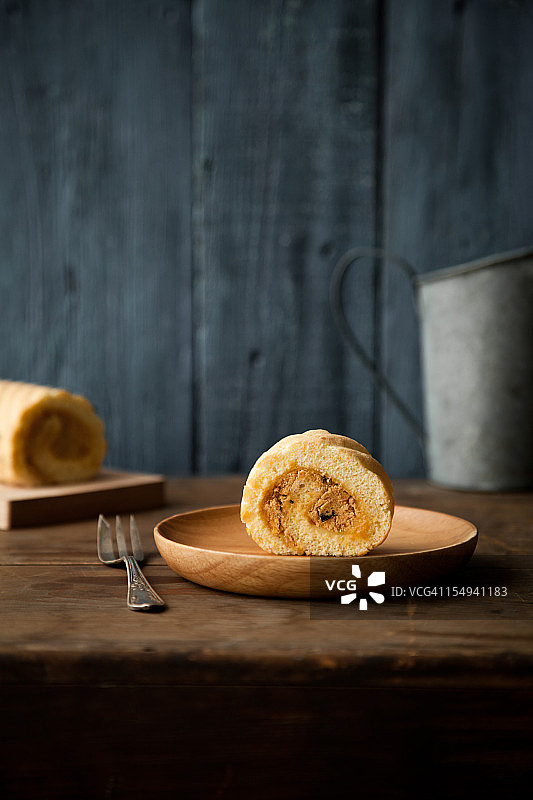 肉松蛋糕卷图片素材