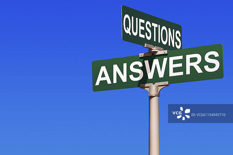 问答路标图片素材