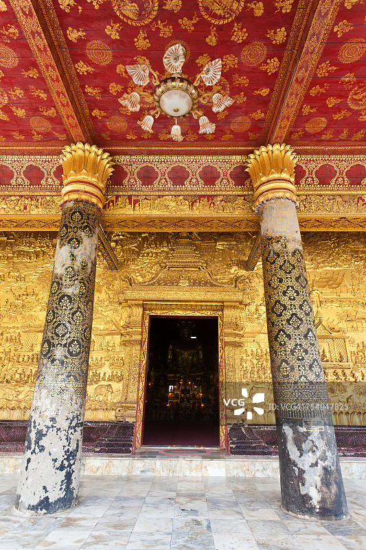 老挝琅勃拉邦迈佛寺图片素材