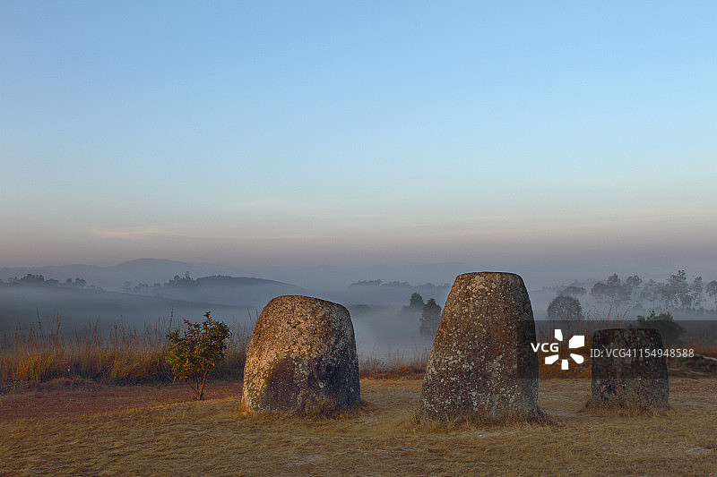 老挝古老著名的查尔平原图片素材