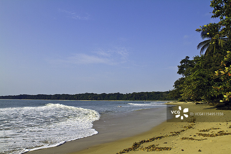 蓬加拉国家公园海滩，加蓬图片素材