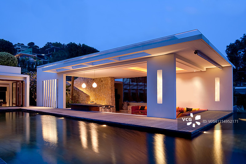 现代海岛别墅图片素材