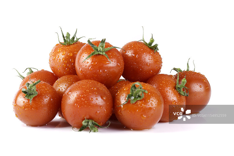沾水的樱桃番茄图片素材