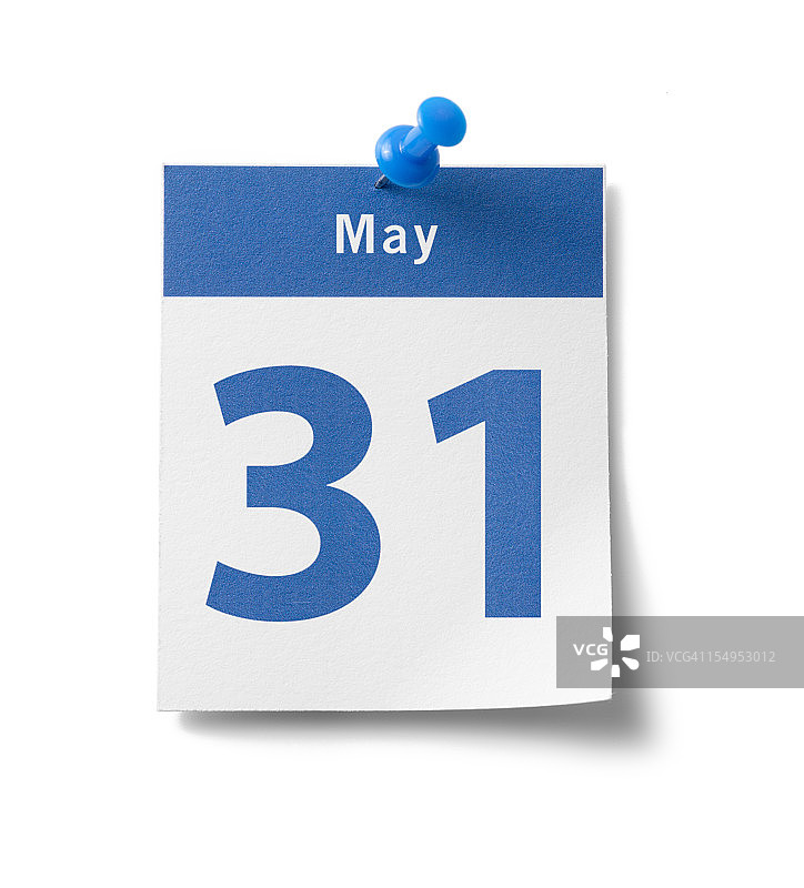 5月31日日历图片素材