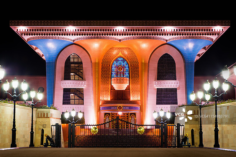 阿曼马斯喀特卡布斯苏丹阿拉姆宫图片素材