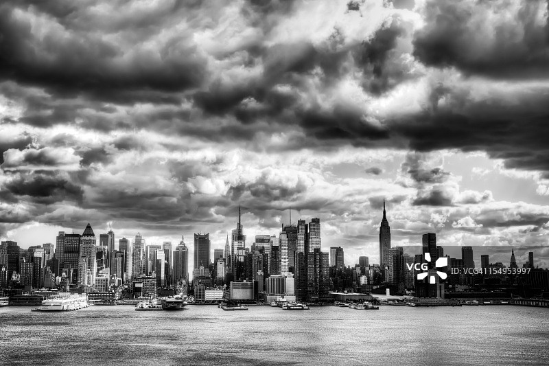 纽约市壮丽的天际线图片素材