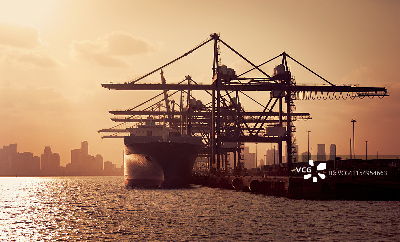 迈阿密工业港口图片素材