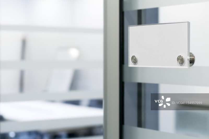 办公室门上的姓名牌图片素材