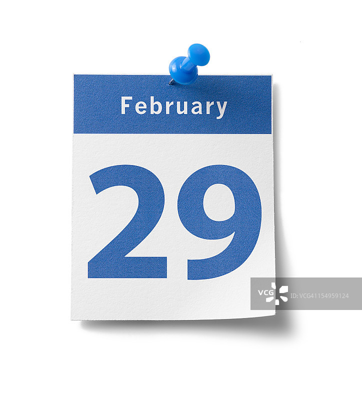 2月29日日历图片素材