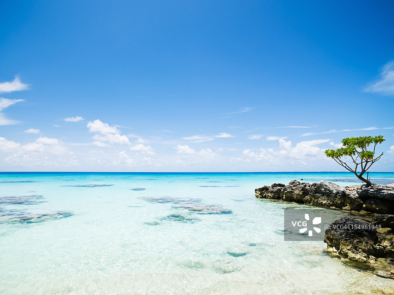 法卡拉瓦图阿莫图群岛法属波利尼西亚的梦幻海滩夏日假期图片素材