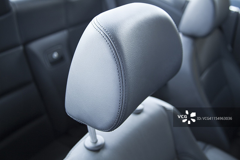 汽车头枕特写图片素材