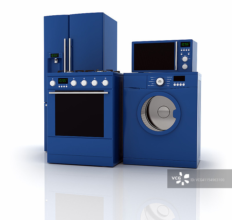 深蓝色家用电器图片素材