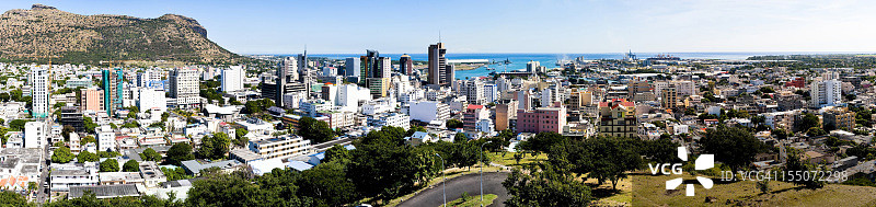毛里求斯路易港全景图片素材