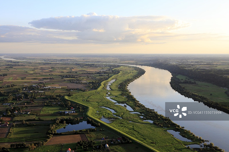 维斯瓦河航拍照片图片素材