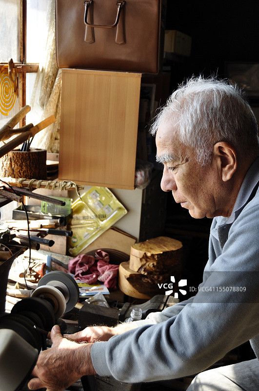 阿伊努工匠和猎人图片素材