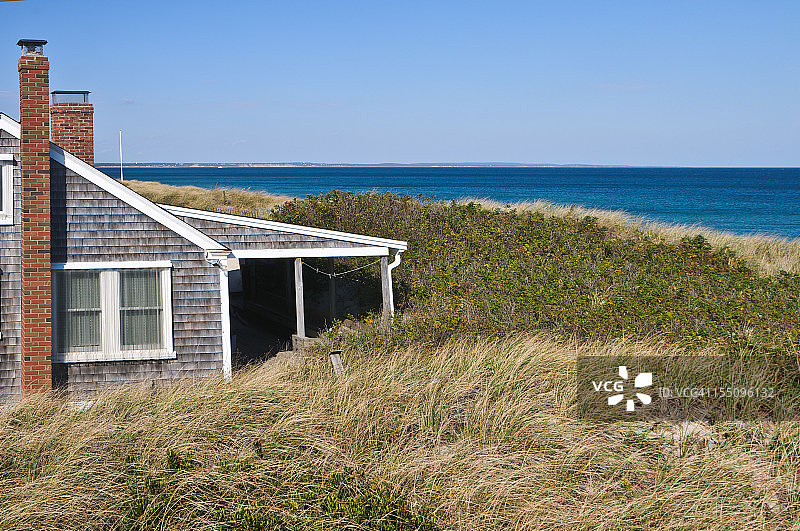 海滩夏日小屋图片素材