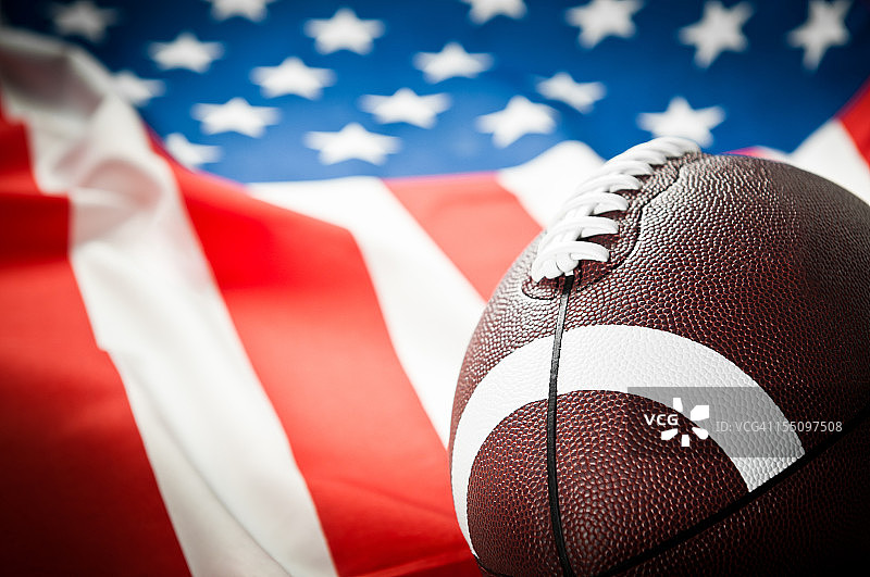 美式橄榄球联盟冠军赛，橄榄球，美国国旗图片素材