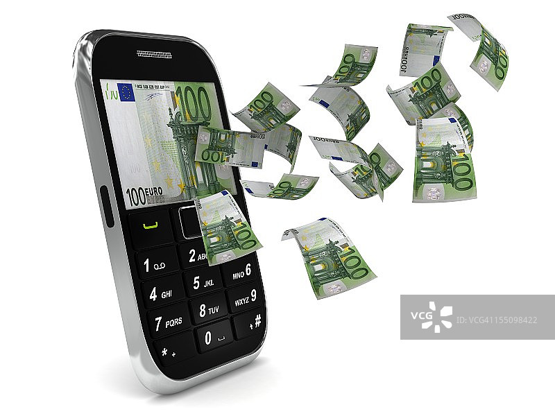 手机支付 - 欧元图片素材