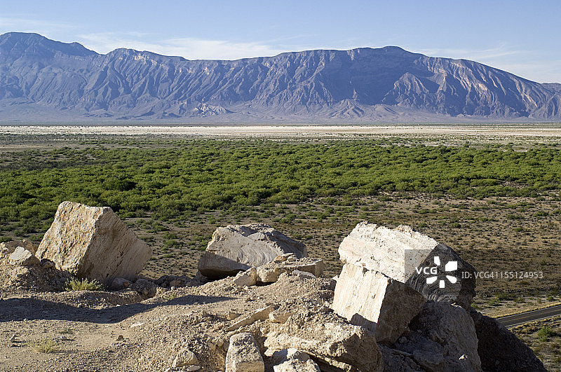 墨西哥石灰华大理石采石场图片素材