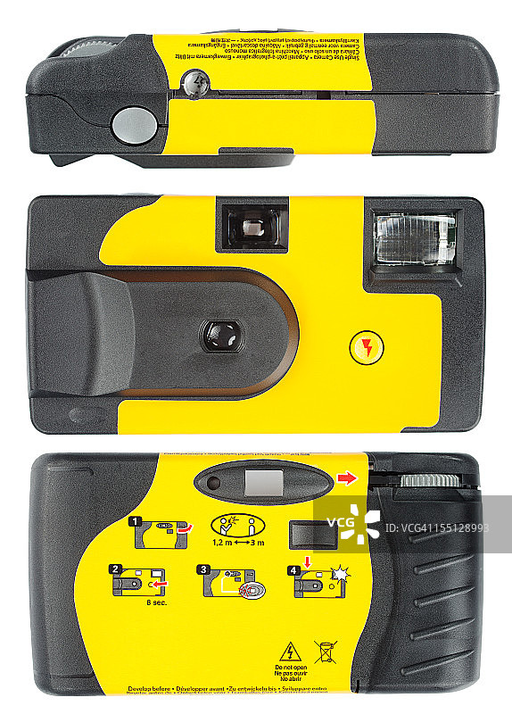 一次性相机（带剪切路径）图片素材