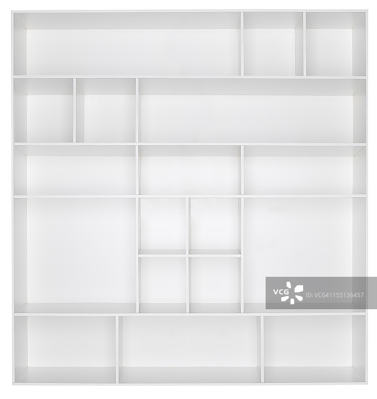 白色木制书架图片素材