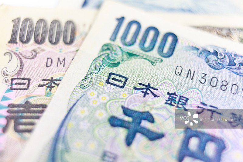 日元纸币图片素材