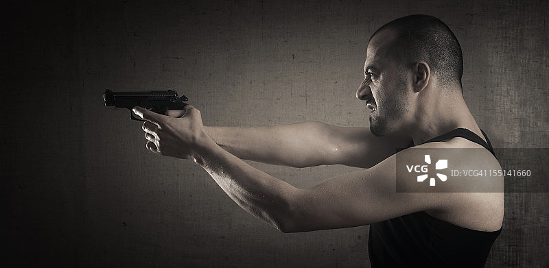 持枪危险人物图片素材