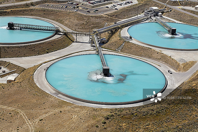 犹他州铜矿鸟瞰图图片素材