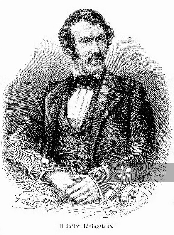 利文斯顿医生肖像图片素材