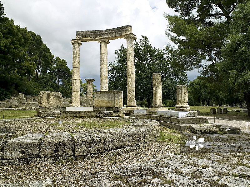 古奥林匹亚的菲利普神庙图片素材